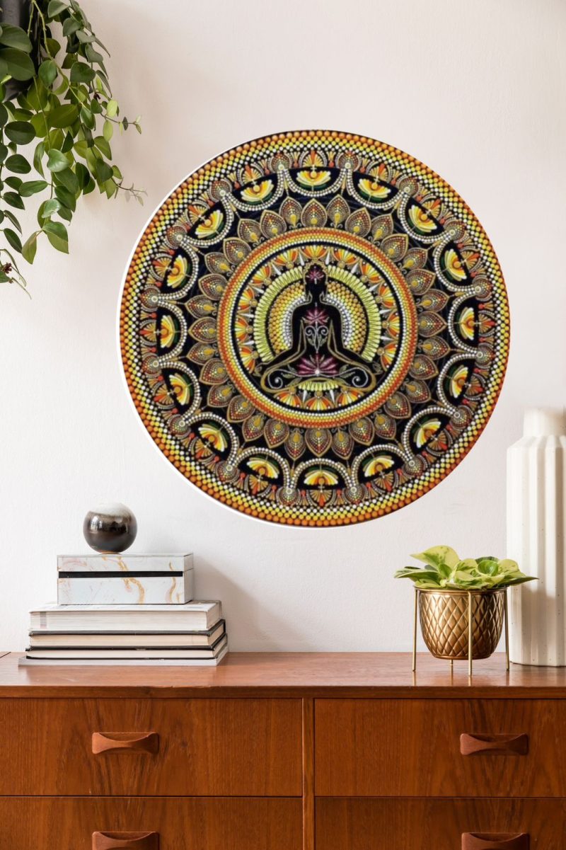 Buddha Dot mandala painting - Image 2