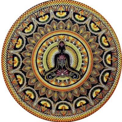Buddha Dot mandala painting