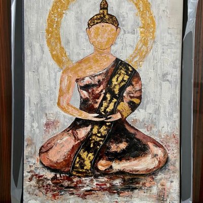 Lord Buddha Texture Wall painting