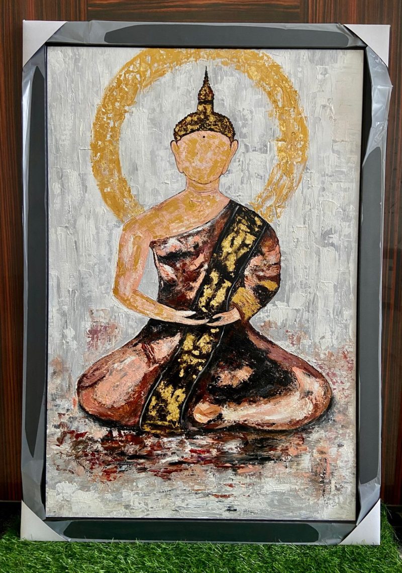 Lord Buddha Texture Wall painting