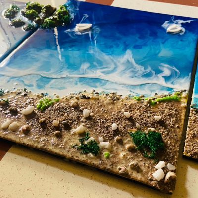 Triptych Ocean wall panel