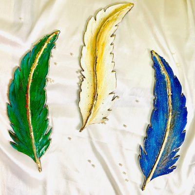 Leaf art is a glimpse into the soul of the forest (Set of 3)