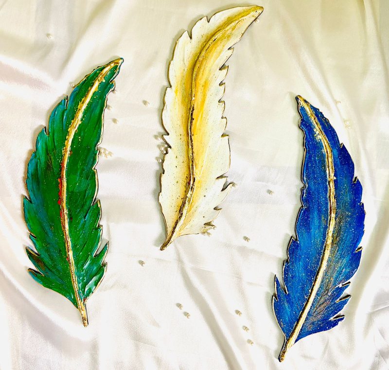 Leaf art is a glimpse into the soul of the forest (Set of 3)