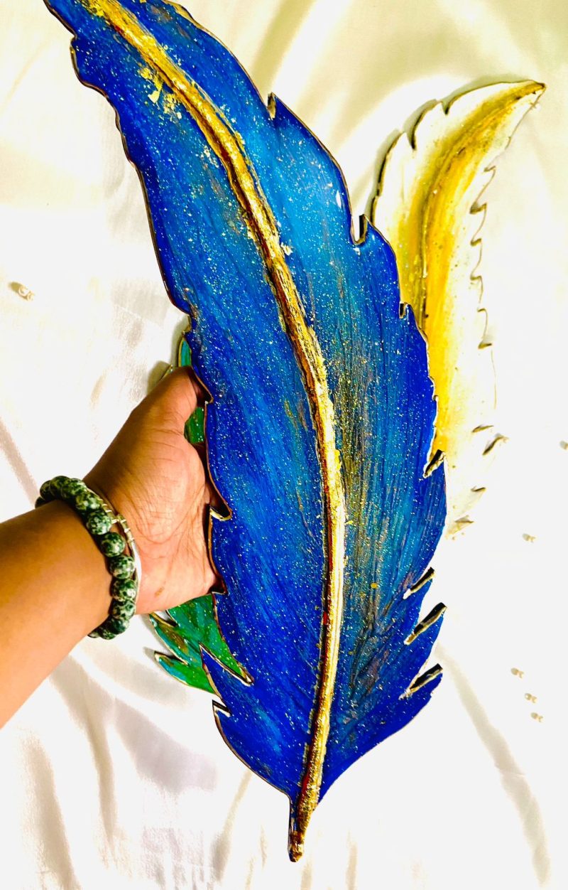 Leaf art is a glimpse into the soul of the forest (Set of 3) - Image 3
