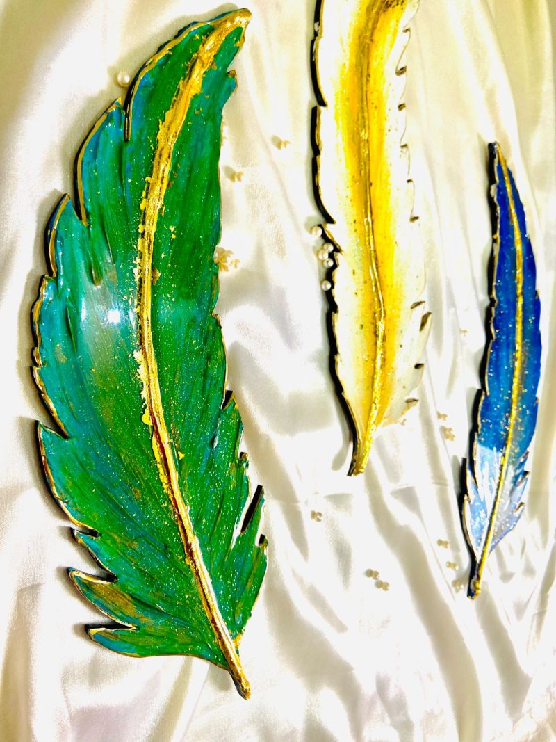 Leaf art is a glimpse into the soul of the forest (Set of 3) - Image 2