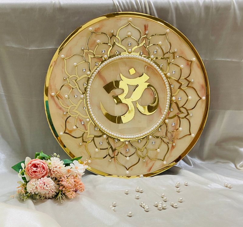 Marble texture Om mantra