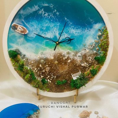 Ocean theme wall clock