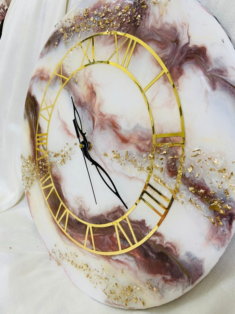 Marble texture wall clock - Image 2