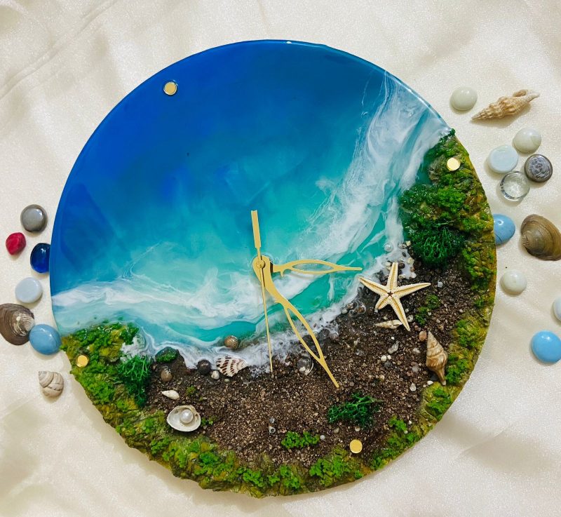 Beach Wave Wall Clock