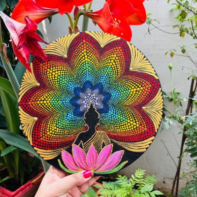 Dot Mandala with Lord Buddha