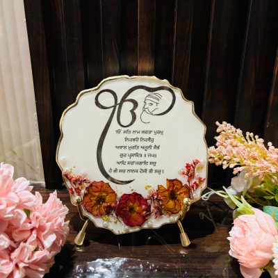 Onkar Mantra: White Dried Red Rose