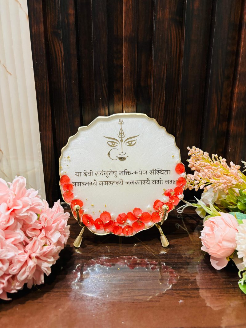 Devi Mantra: Serenity of White and Red Hydrangeas