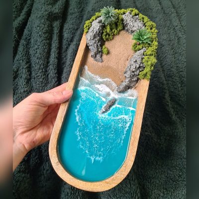Beach Style Oval Miniature Trinket Tray