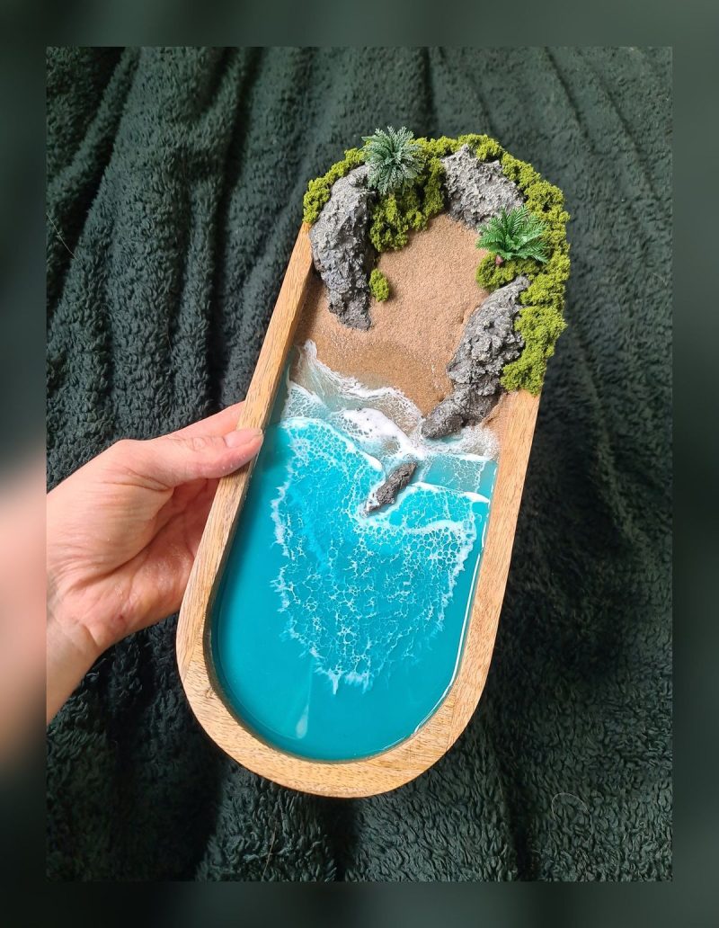 Beach Style Oval Miniature Trinket Tray