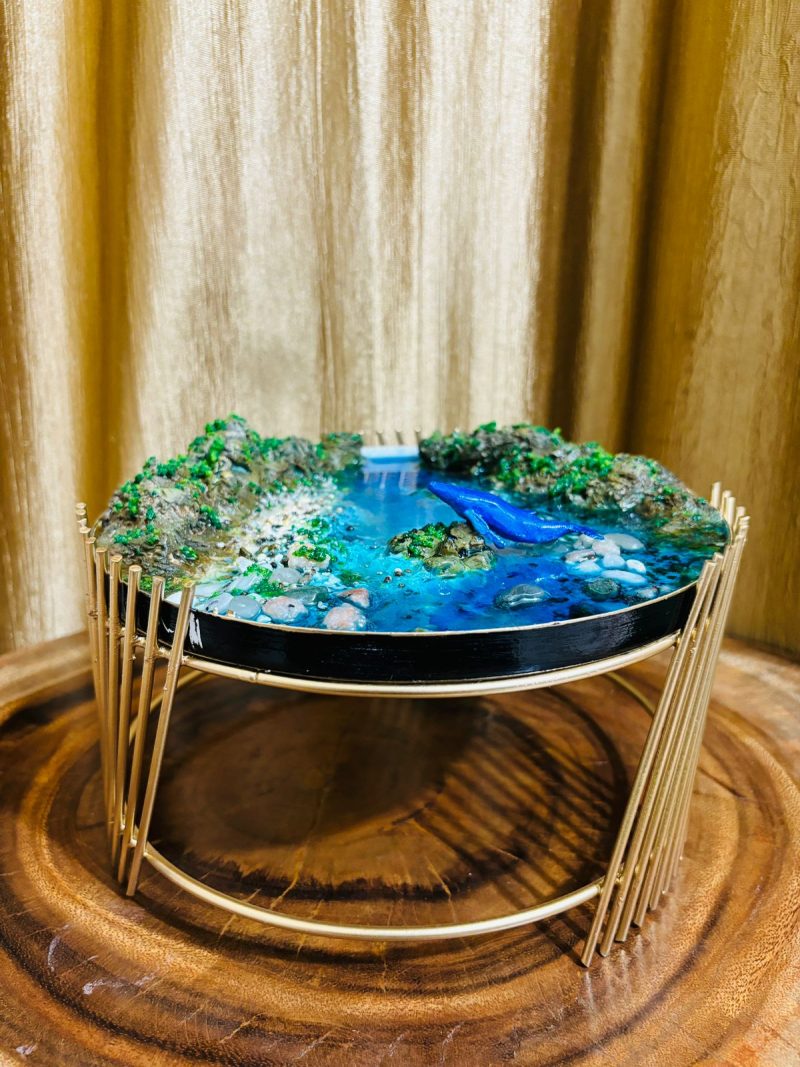 Mini Riverside Art in Tray Metal Stand