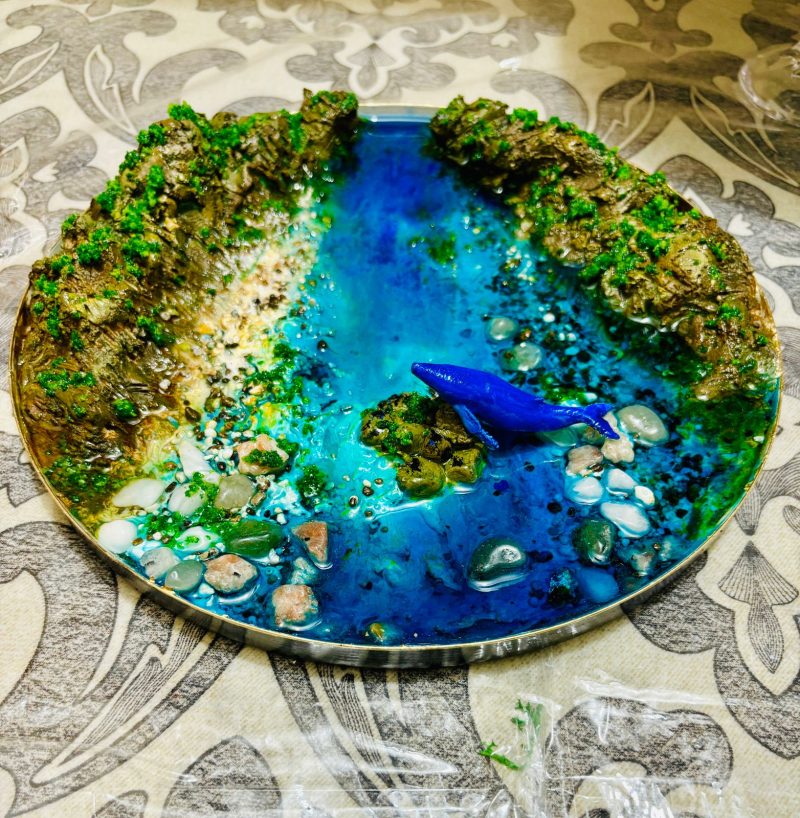 Mini Riverside Art in Tray Metal Stand - Image 2