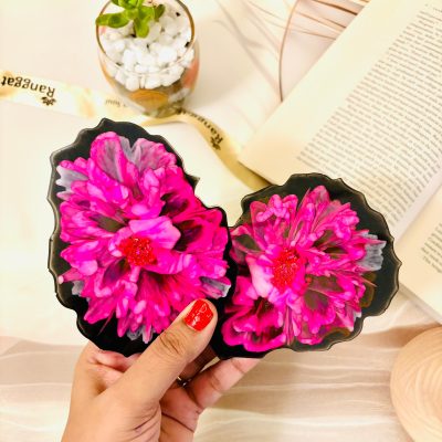 Floral Ink Coasters
