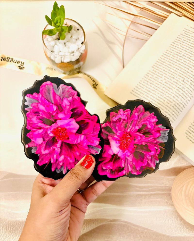 Floral Ink Coasters