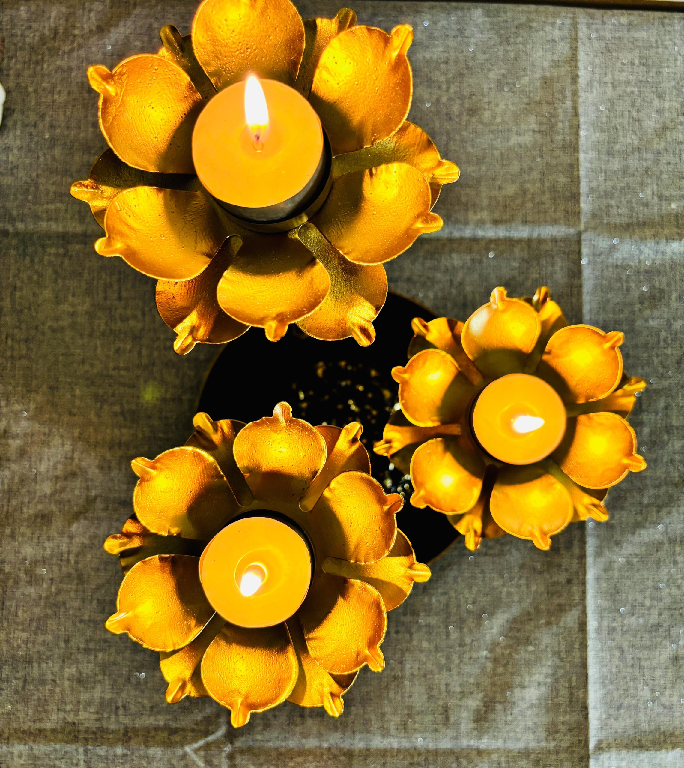 Lotus metal Tealights - Image 3