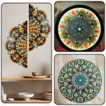 Exquisite Dot Mandala Frames: Handcrafted Wall Art for Home & Office Decor