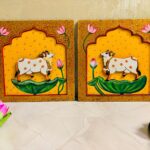 Pichwai style cow with jharokha