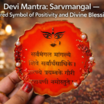 Devi Mantra Sarvmangal sacred decor for peace, protection and positive energy. Perfect for home temple and gifting.